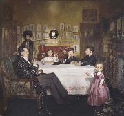 Sir William Orpen A Bloomsbury Family USA oil painting artist